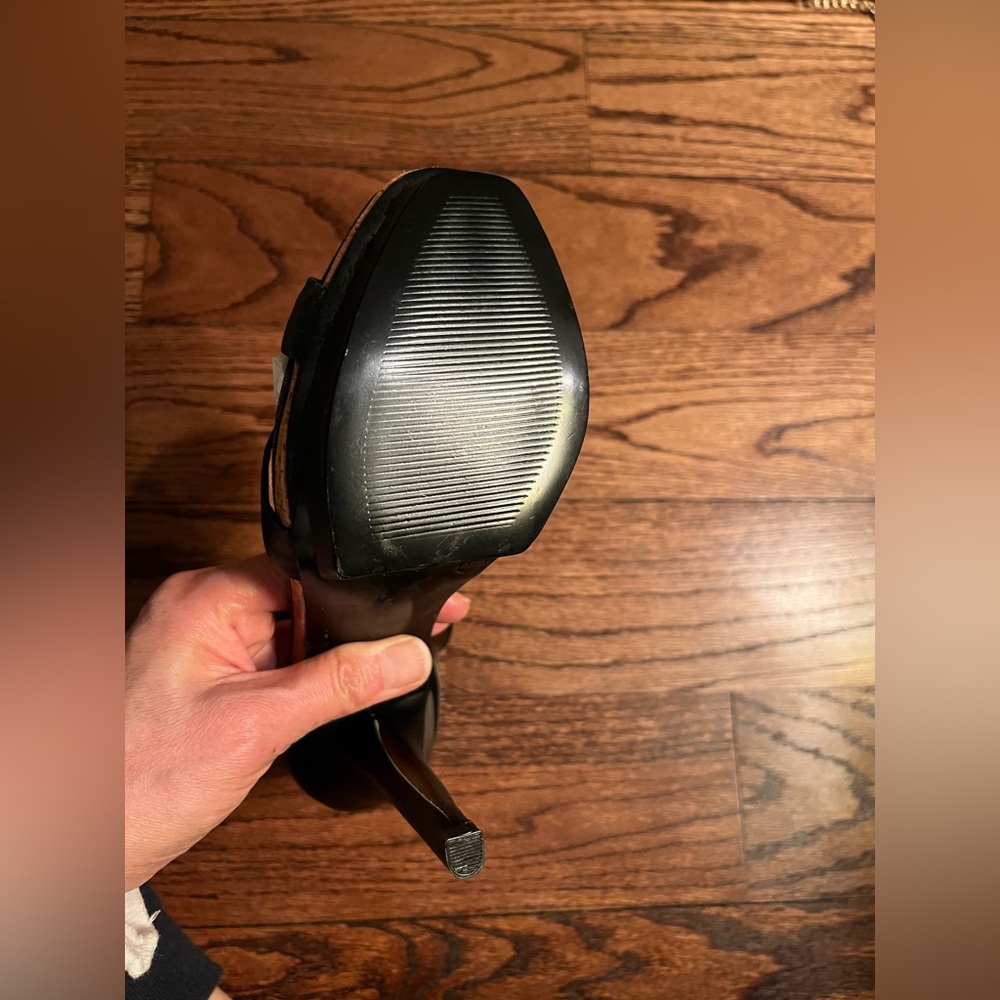 Nwob Bcbgeneration Black Platform Ankle Strap Hee… - image 3